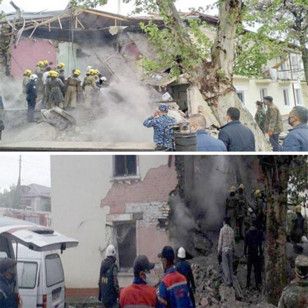 Каттақўрғон шаҳрида кўп қаватли уй портлади. 2 киши ҳалок бўлган