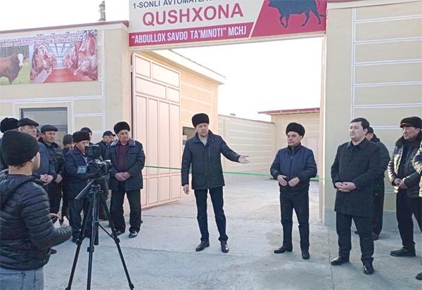 Go‘sht sotishga mo‘ljallangan do‘konlar va shaxsiy ehtiyojlar uchun hayvonlarni so‘yish korxonasi ochildi